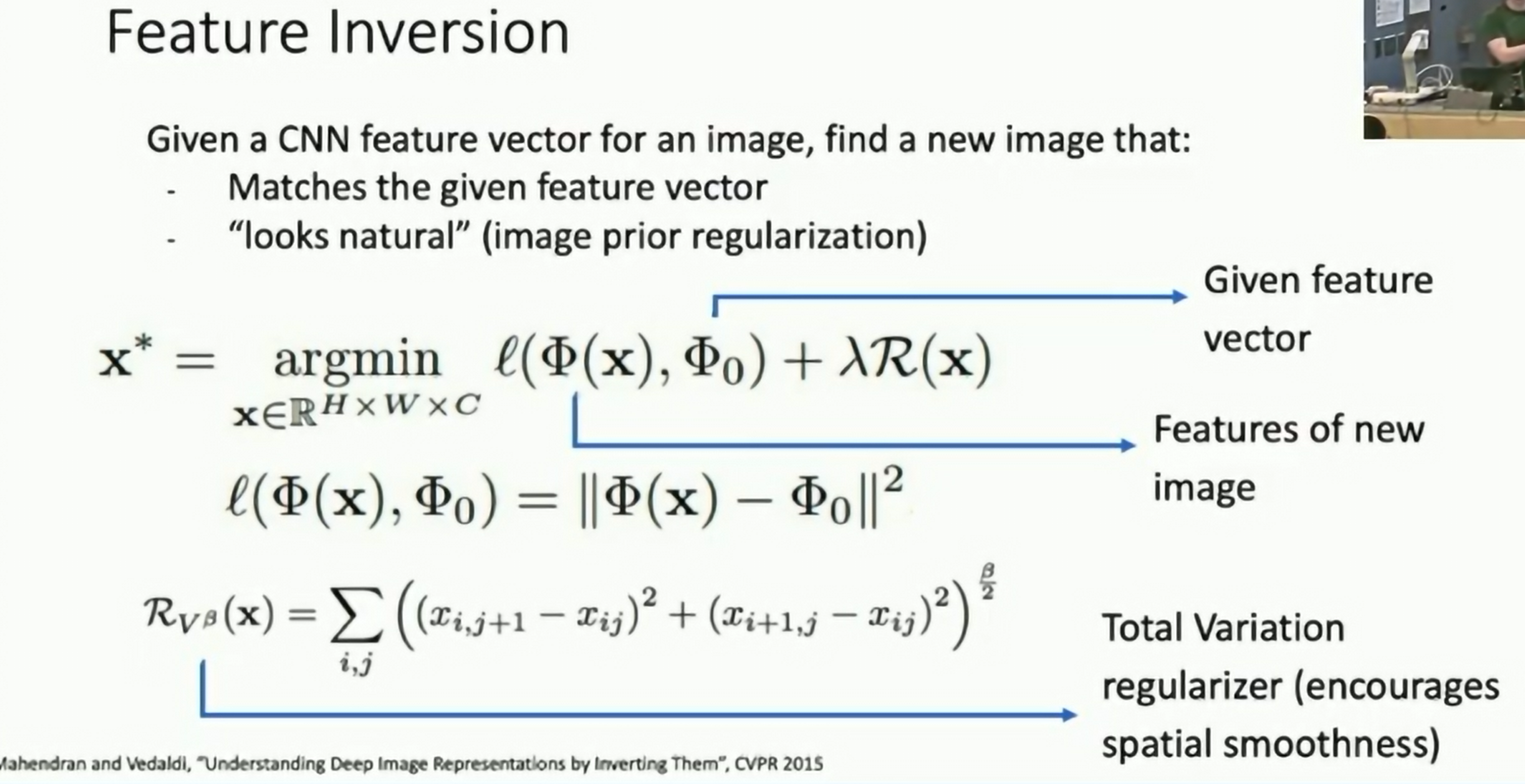 Feature Inversion