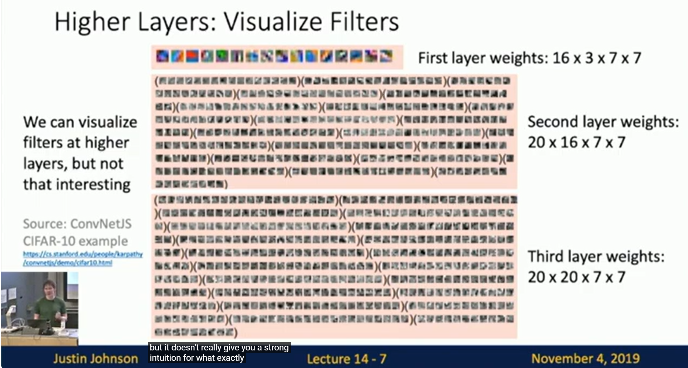 Higher Layers: Visualize Filters